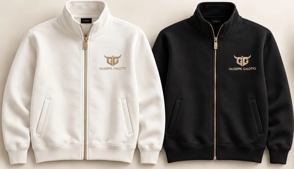 Concept delle felpe GG bianche e nere